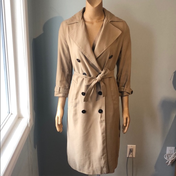 Zara Trench Coat Tan - Picture 2 of 7